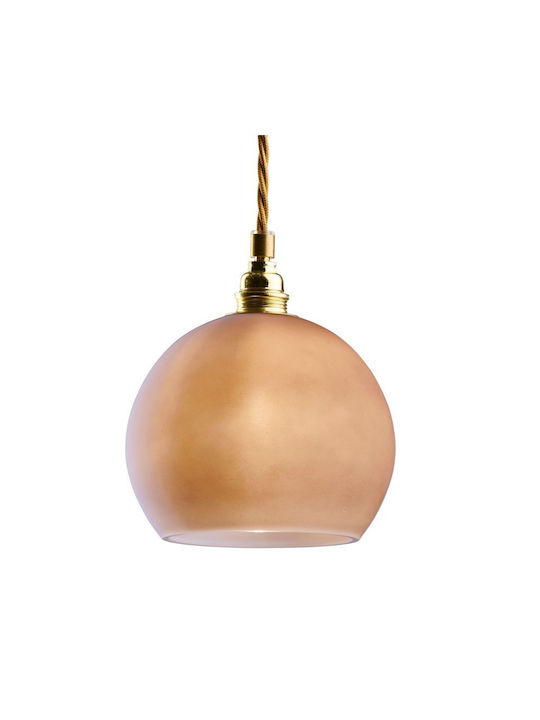 Ebb & Flow Pendant Light Brown with Socket E14, E.14 15.5x15.5cm