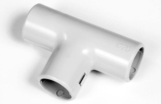 Courbi Conector pentru conducte electrice cu diametrul 25mm din plastic 37-20003-025