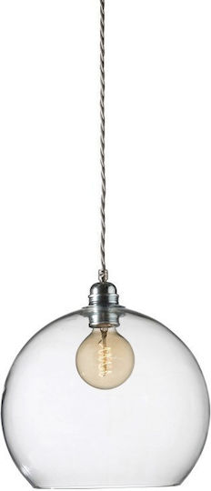 Ebb & Flow Pendant Light Blue with Socket E27 28x28cm