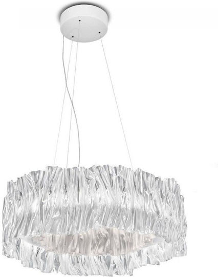 Slamp Lustră Alb