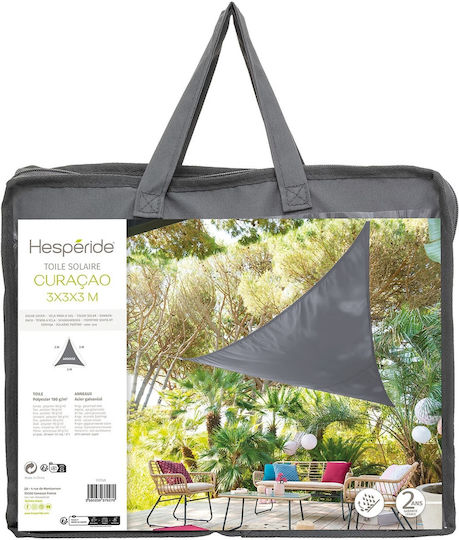 Hesperide Триъгълник Shade Sail Сив 3м