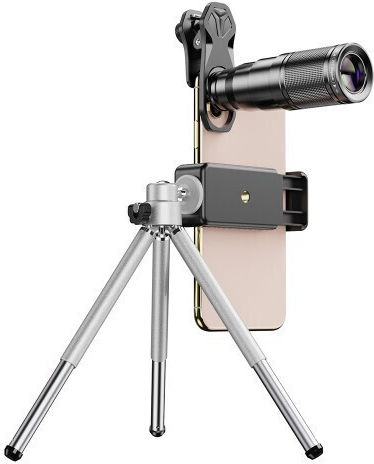 22X Telephoto Lens + 120° Wide Angle Lens + 25X Macro Lens + 205° Fish Eye Lens Σετ Φακών Κάμερας ​Κινητών Fisheye / Macro / Telephoto / Wide Angle 22x 4τμχ