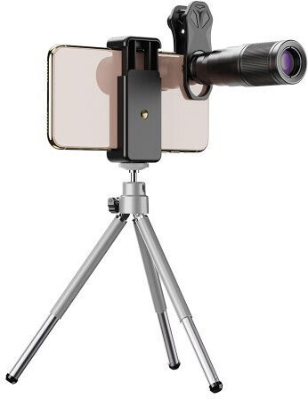 22X Telephoto Lens + 120° Wide Angle Lens + 25X Macro Lens + 205° Fish Eye Lens Σετ Φακών Κάμερας ​Κινητών Fisheye / Macro / Telephoto / Wide Angle 22x 4τμχ