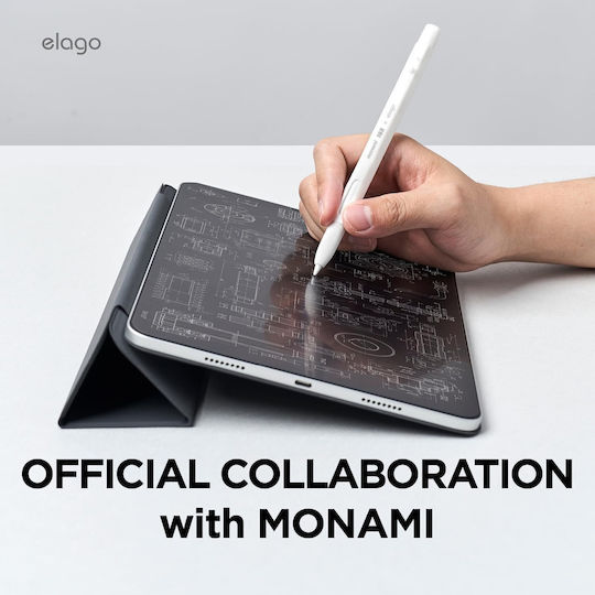 Elago Stylus-Hülle X Monami Silicone für Apple Pencil (2. Generation & Pro) Weiß