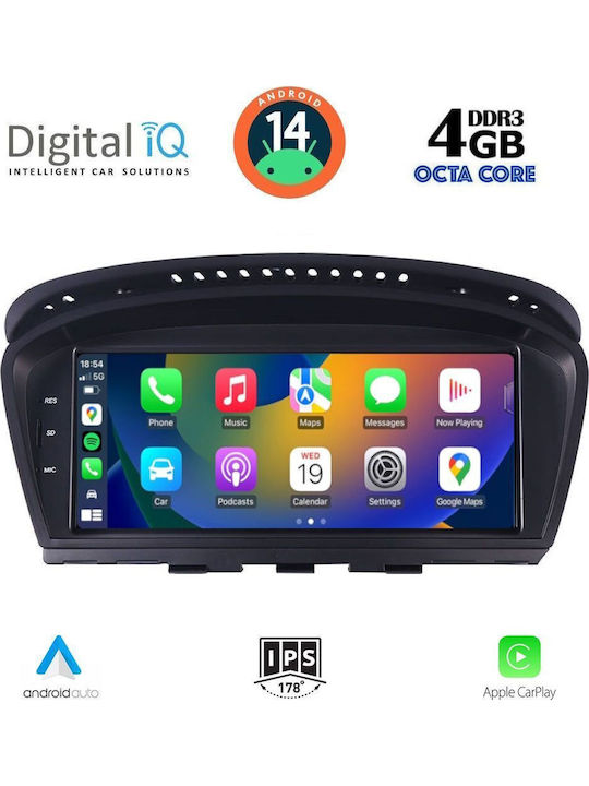 Digital IQ Car Audio System for BMW E60 2003-2008 (Bluetooth/USB/WiFi/GPS/Apple-Carplay/Android-Auto) with Touch Screen 8.8"