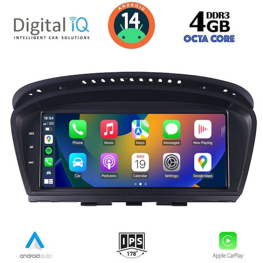 Digital IQ Ηχοσύστημα Αυτοκινήτου για BMW E60 2003-2008 (Bluetooth/USB/WiFi/GPS/Apple-Carplay/Android-Auto) με Οθόνη Αφής 8.8"