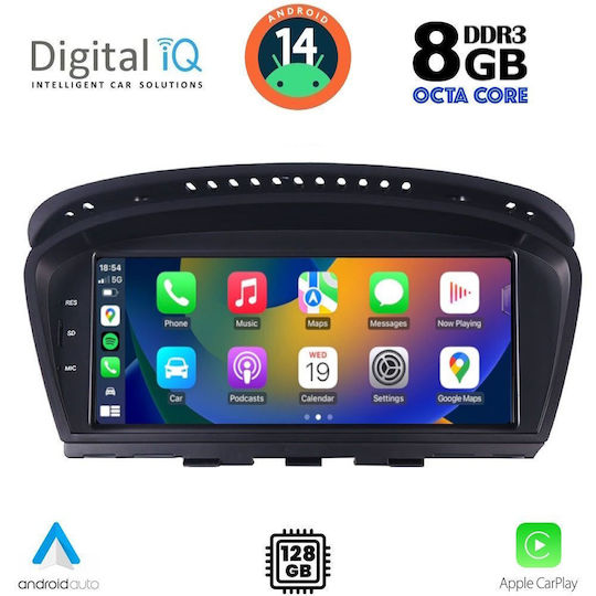 Digital IQ Auto-Audiosystem für BMW E60 2003-2008 (Bluetooth/USB/WiFi/GPS/Apple-Carplay/Android-Auto) mit Touchscreen 8.8"