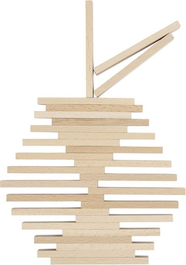 Goki Nature Wooden Building Blocks For 2+ Years 200 Pieces
