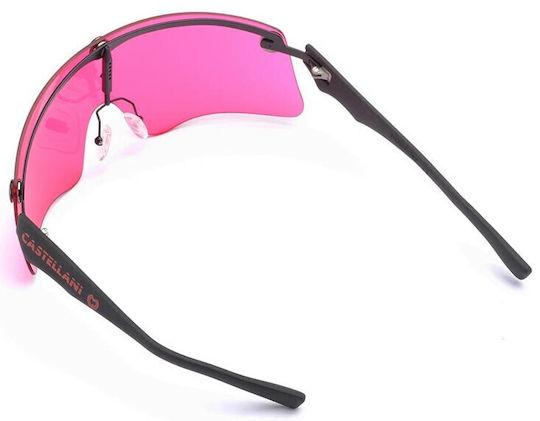 Castellani Shooting Glasses Set of 3 Lenses Black