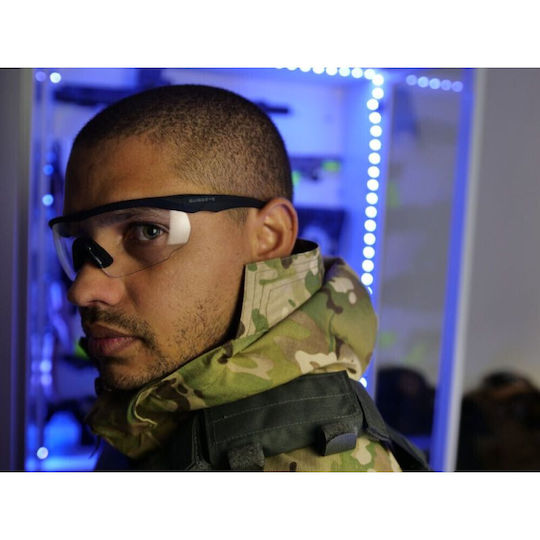 Swiss Eye Swiss Eye Shooting Glasses Blackhawk with 3 Lenses UV Protection Anti-Glare with Anti-Scratch Coating Black
