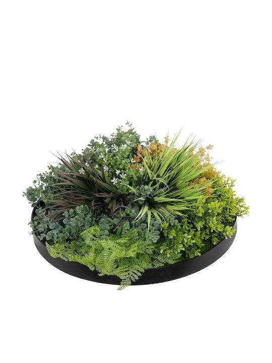 GloboStar Изкуствена панелна листва 50x23см Garden