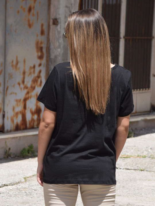 Plus Size Γυναικεία Αθλητική Μπλούζα Μαύρη