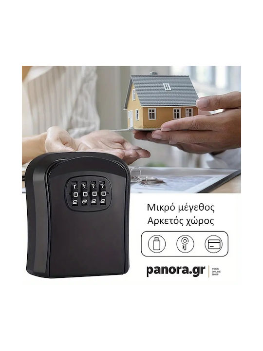 Panora Επιτοίχια Κλειδοθήκη Συνδυασμού Πλαστική με Ροδέλα Συνδυασμού 9.3x7.6cm