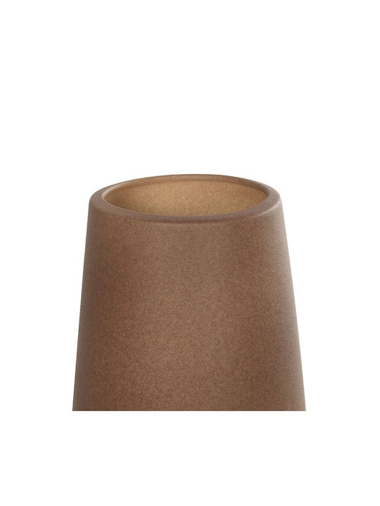 GloboStar Porto Pot Ceramic Brown 11x11x20cm.