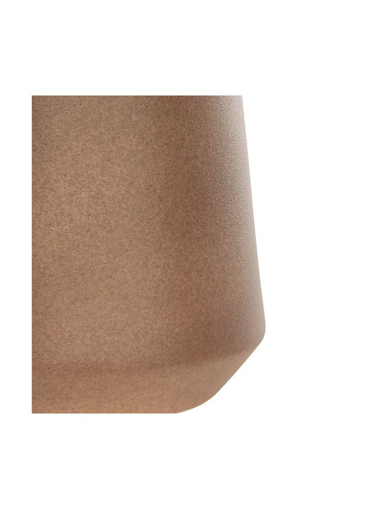 GloboStar Porto Pot Ceramic Brown 11x11x20cm.