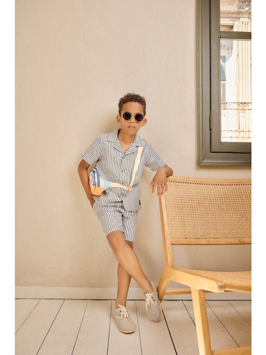 Kids' Set with Shorts Summer 2pcs Ecru, Blue