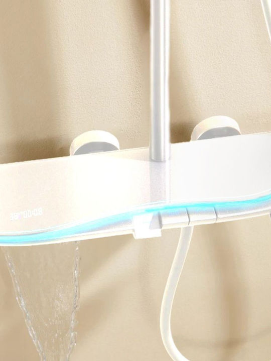 Dream House Adjustable Shower Column with Mixer White