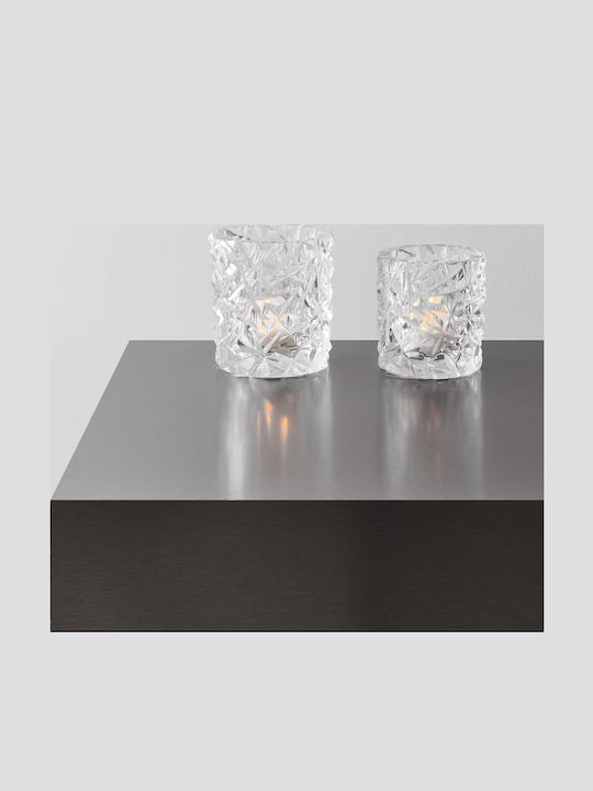 Orrefors Carat Candle Holder Crystal in Transparent Color 8x7.5cm 1pcs