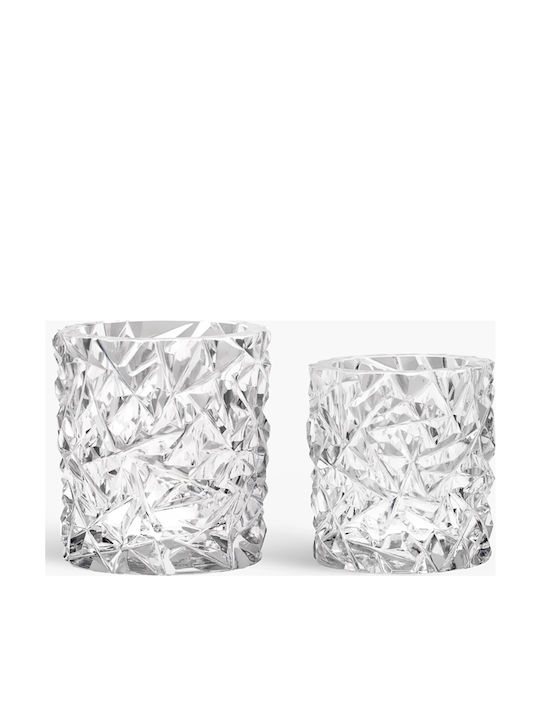 Orrefors Carat Candle Holder Crystal in Transparent Color 8x7.5cm 1pcs