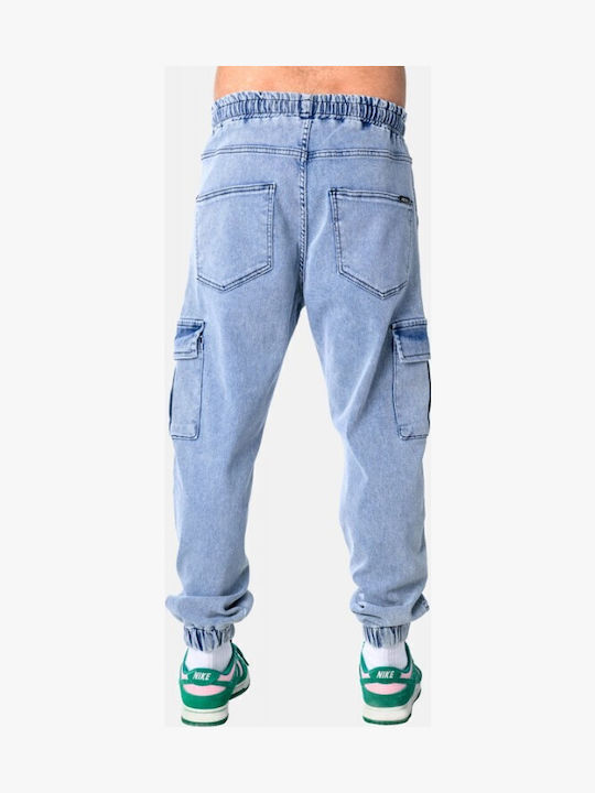 Ανδρικό Παντελόνι Τζιν με Regular Εφαρμογή Light Blue