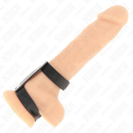 Kink Ring Cock Leather Black