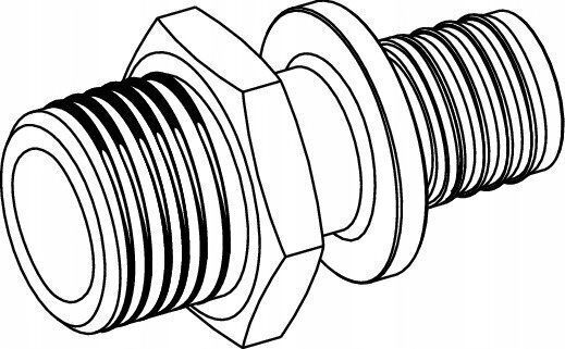 Tece Pneumatische Verschraubung Übergang Gz 32mm X 1" Messing 705509