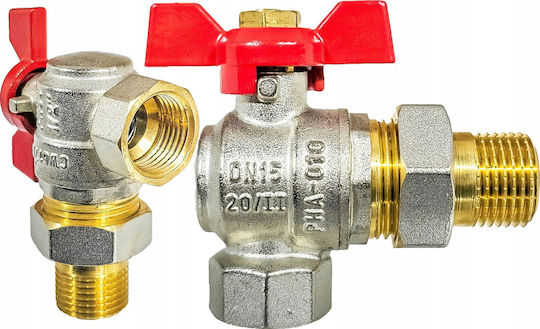 Perfexim Pha-010 Valvă Sferică Cu Filet Cat Pn30 1/2 Mâner Roșu