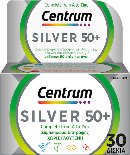 Centrum Select 50+ Multivitamin for Energy, Immune System Boost & the Nervous System 30 Tablets