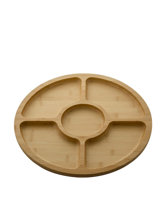 Bamboo Πλατώ Σερβιρίσματος Ξύλινο 39x35x7.5εκ.