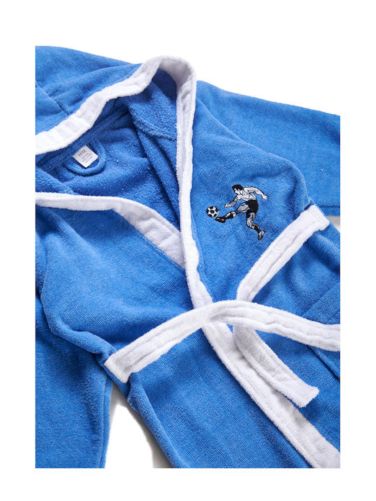 Comfort Kids Hooded Bathrobe Sky Blue