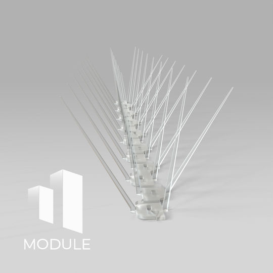 Module Πολυκαρβονικές Ακίδες Απώθησης Πουλιών 0.5m