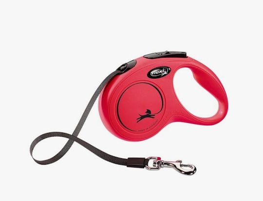 Flexi Klappbar Hundeleine/Führleine Riemen in Rot Farbe bis zu 15kg