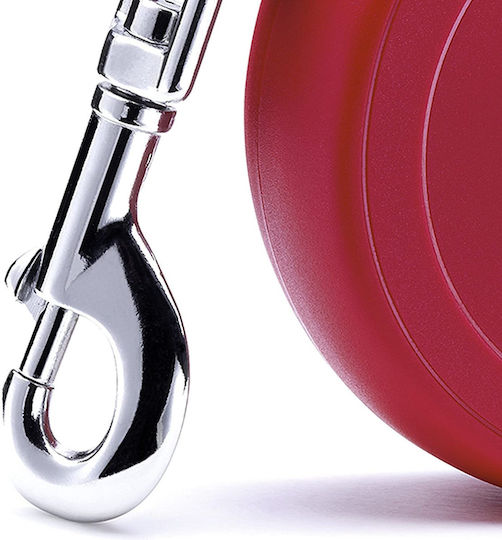 Flexi Foldable Dog Leash/Lead Strap Classic in Red color up to 50kg