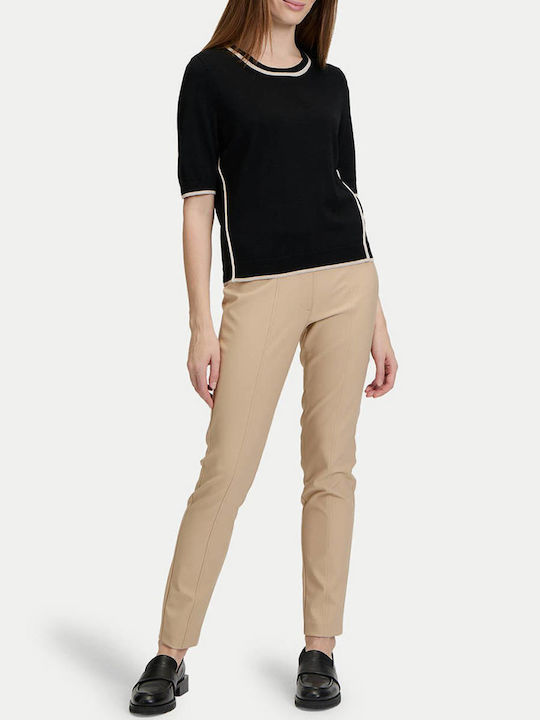 So Cosy Damen Pullover Gestreift Black