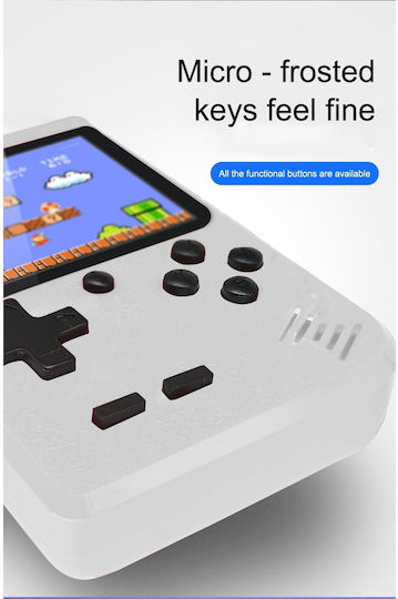 Rantime Mini Portable Console 400 Games 2 Players White