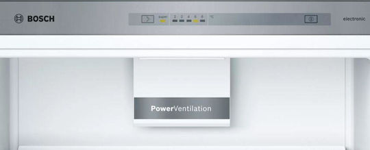 Bosch Ψυγειοκαταψύκτης 503lt Υ191xΠ70xΒ77εκ. Inox KGV58VLEAS