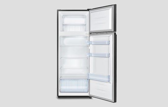 Inventor Ψυγείο Δίπορτο 206lt Υ143.4xΠ55xΒ54.2εκ. Μαύρο DPB144B