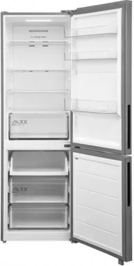 Midea Ψυγειοκαταψύκτης 401lt Total NoFrost Υ186xΠ59.5xΒ67εκ. Inox MDRB548MME46