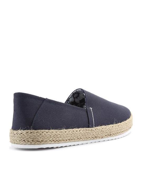 Stoff Herren Espadrilles in Blau Farbe