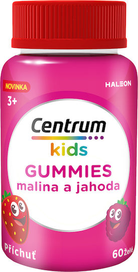 Centrum Gummies with Strawberry & Raspberry Flavour for Supporting the Healthy Development of Children 60 Chewable Gummies