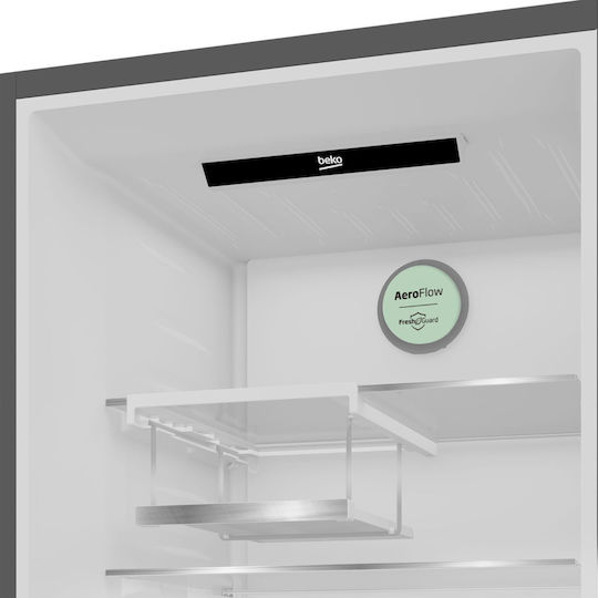 Beko Ψυγειοκαταψύκτης 355lt NoFrost Υ203xΠ59.5xΒ66.3εκ. Γκρι B5RCNE405LXBR