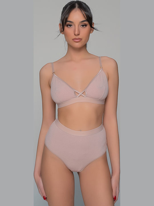 Bralette Lycra Bej Milenabyparis 183648