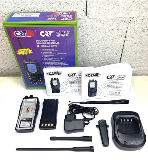 CRT 5 CF Transmițător Wireless UHF/VHF 5W cu Ecran Monocrom