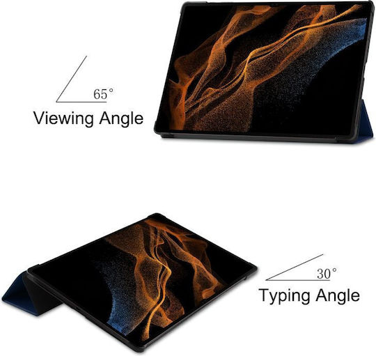 Tri-fold Klappdeckel Blau (Samsung Galaxy Tab S9 Ultra, S10 Ultra) 11SAM0804