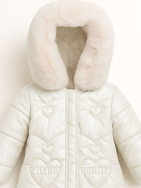 Kids' Casual Jacket with Hood White