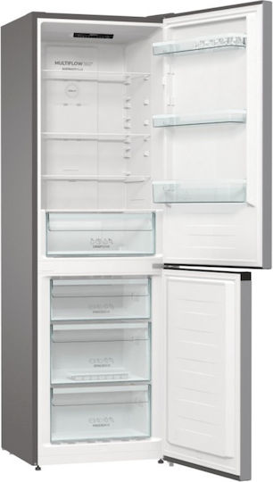 Gorenje Fridge-Freezer 300lt Total NoFrost H185xW60xD59.2cm Inox NRKE62XL