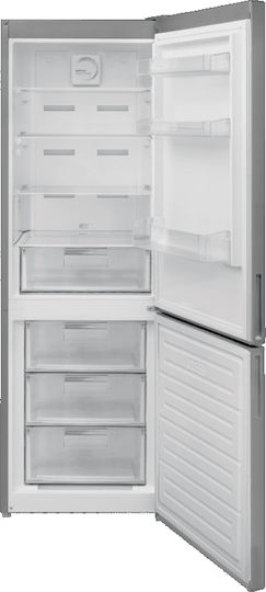 Finlux Combină frigorifică 295lt Total NoFrost Î186xL60xA60cm. Inox FXCA 37950