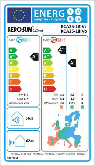 Clima Κλιματιστικό Inverter 18000 BTU A++/A+ με Ιονιστή και WiFi
