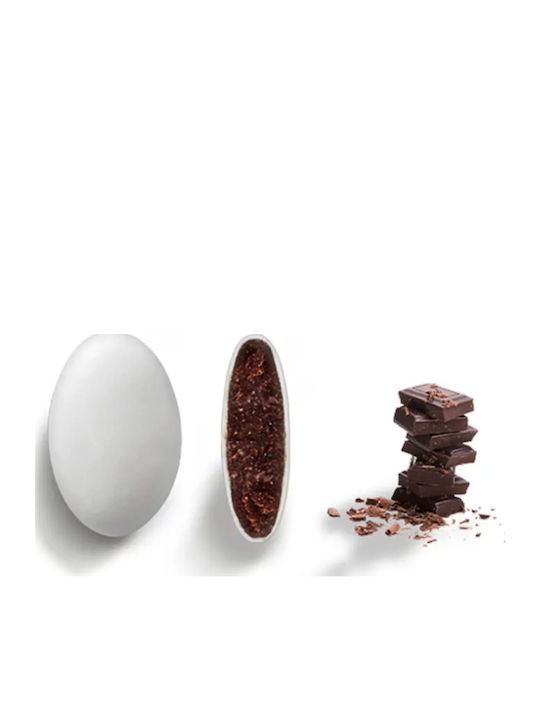 Confetti Crispo Κουφέτα Choco σε Σχήμα Κλασικό με Γεύση Σοκολάτα Λευκό 1000gr