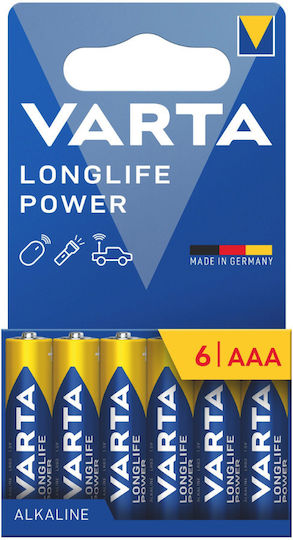 Varta Longlife Power Алкални Батерии AAA 1.5V 6бр